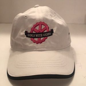 Pelotonia White Girls With Gears Hat